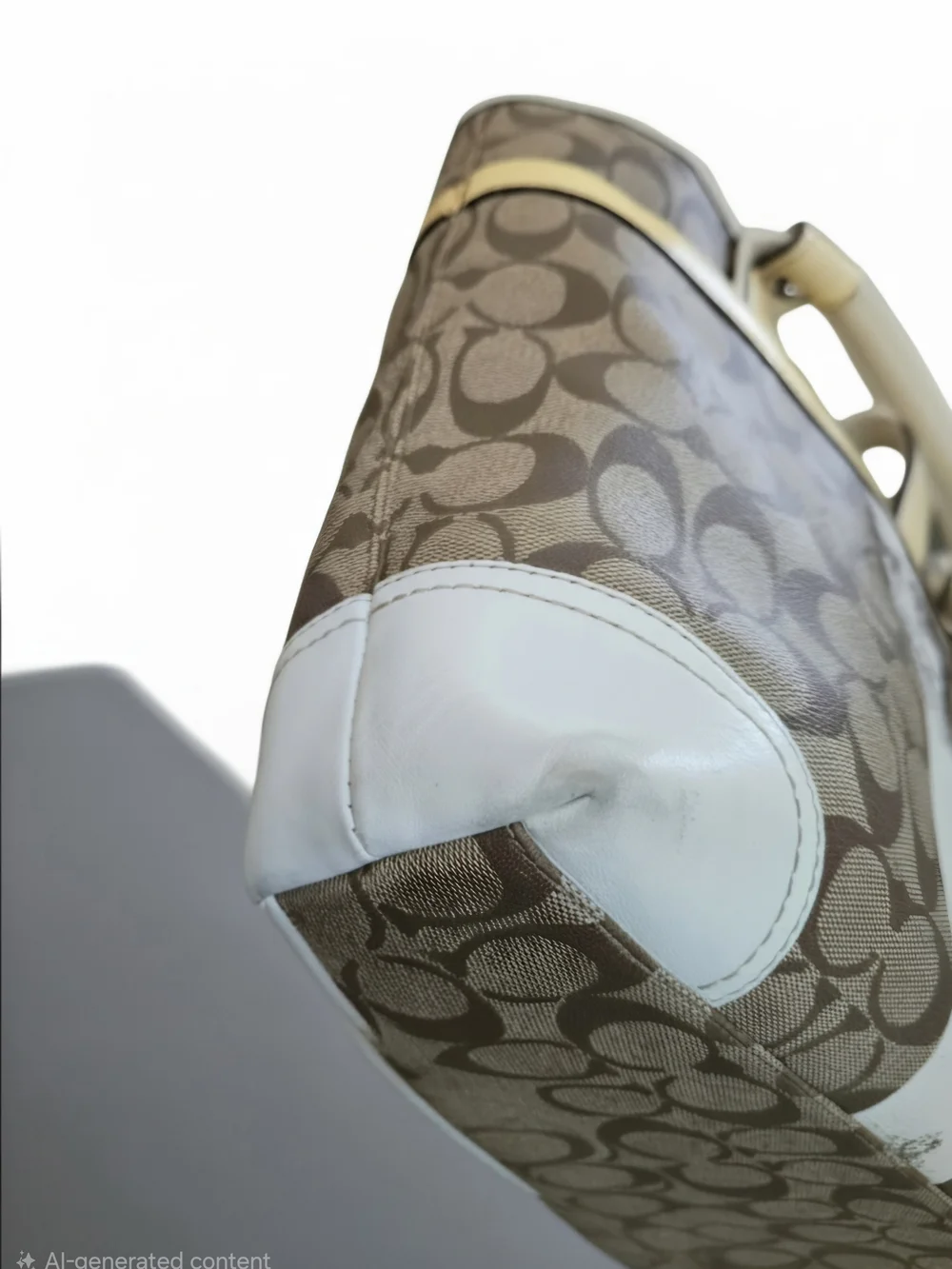 Coach Signature Heritage Stripe Tote Bag